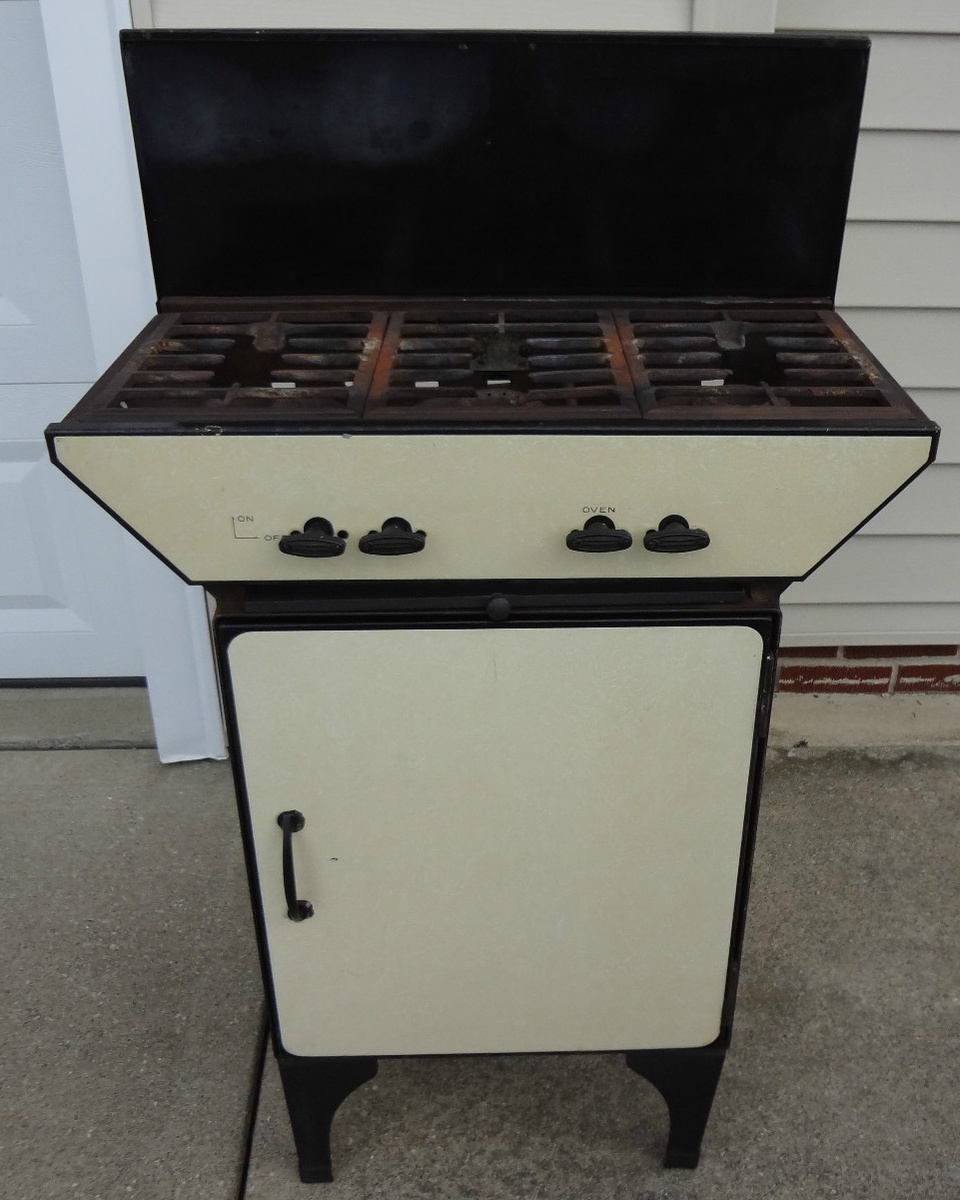 vintage 3 burner gas stove