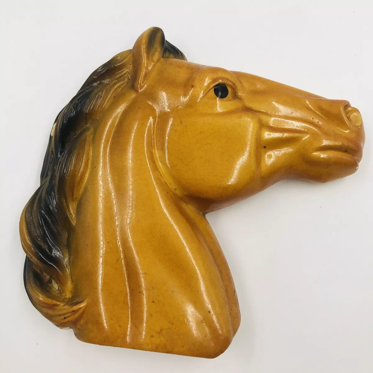 vintage chalkware horse