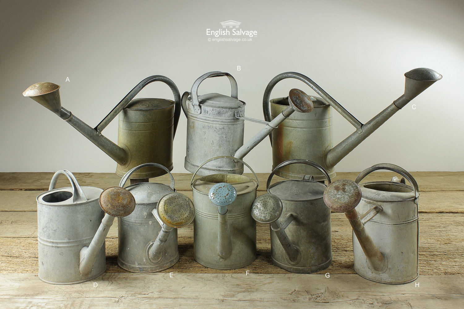 vintage metal watering can