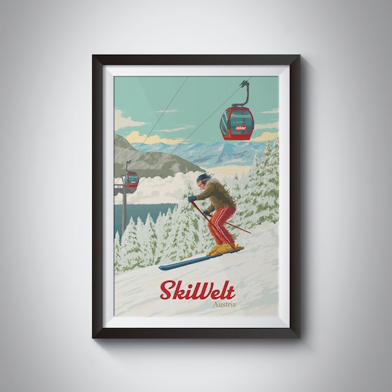 vintage ski resort posters