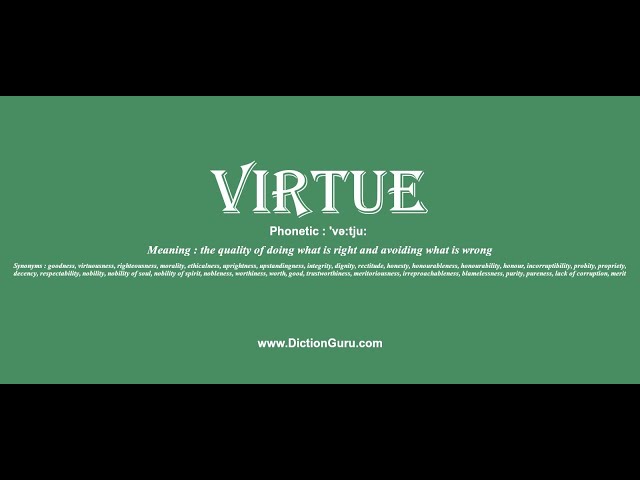 virtue synonym