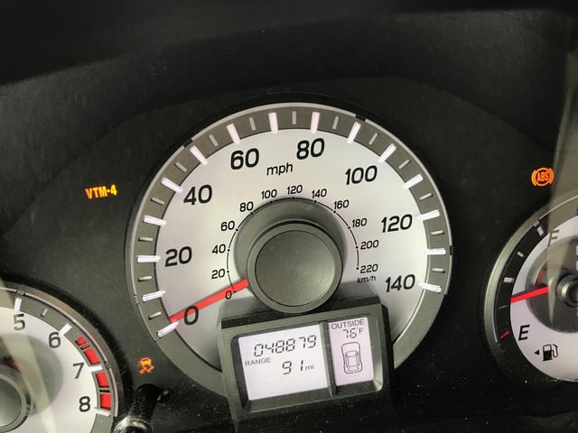 vtm-4 and check engine light on honda pilot