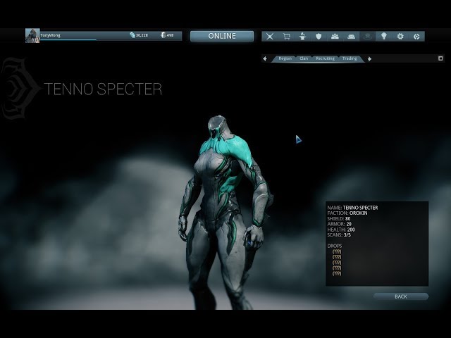 warframe warframe specter