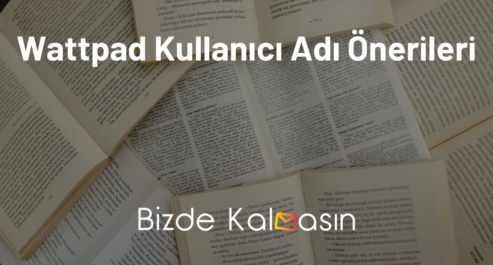 wattpad için kullanıcı adları