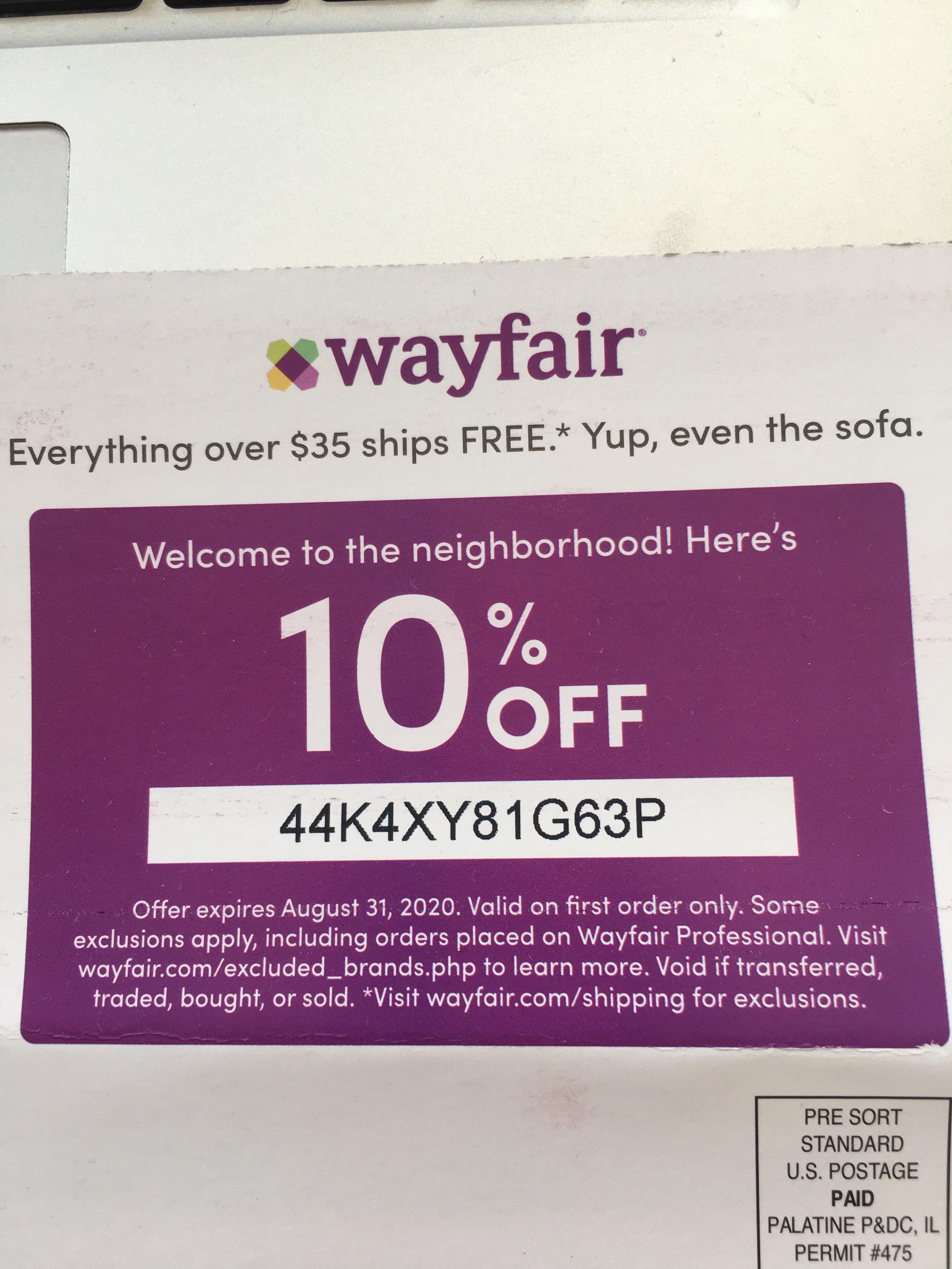 wayfair moving coupon