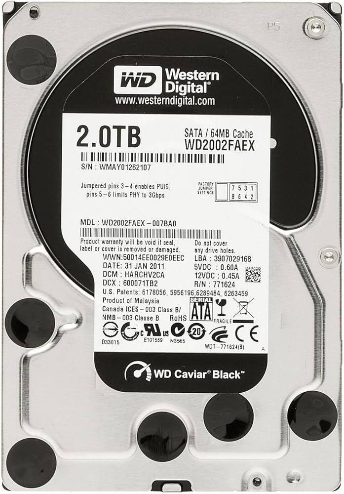 wd black 2tb hard drive