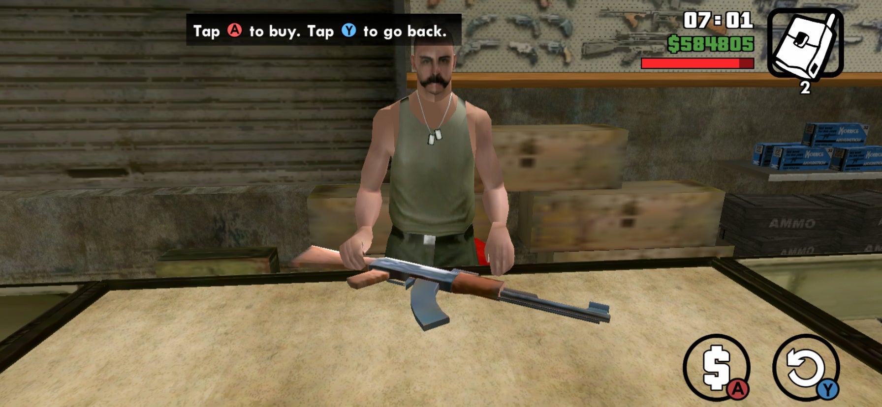 weapons san andreas