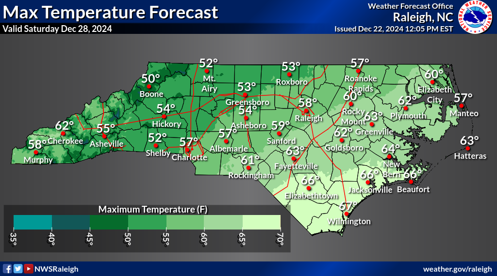 weather forecast in nc