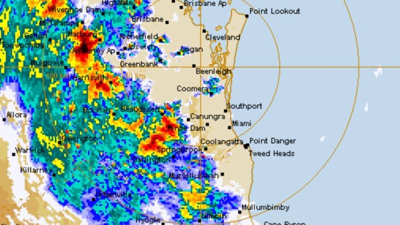 weather radar south east queensland