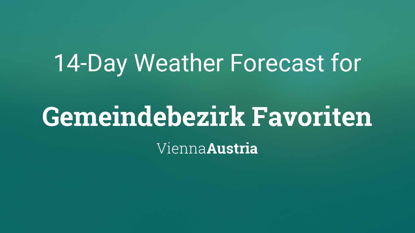 weather vienna 14 days