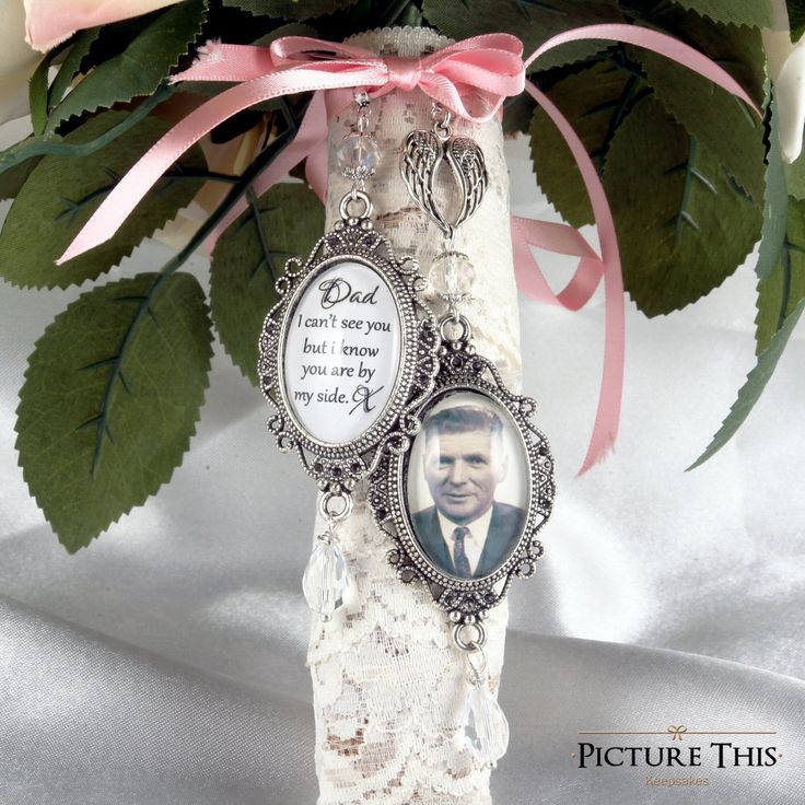 wedding bouquet photo charm