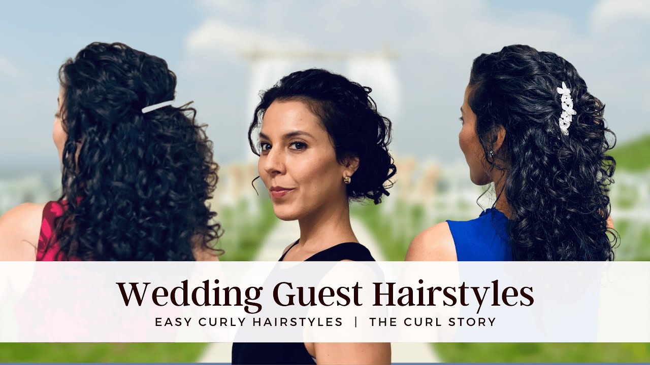 wedding guest curly hairstyles