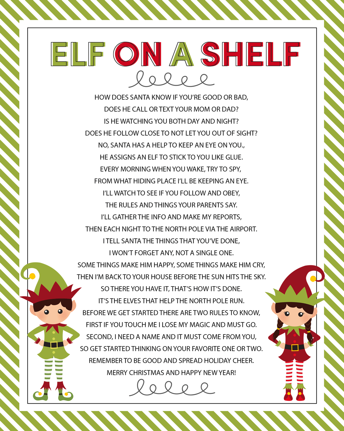 welcome letter from elf on the shelf