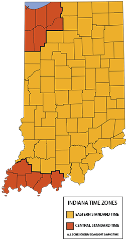 what is indiana time zone