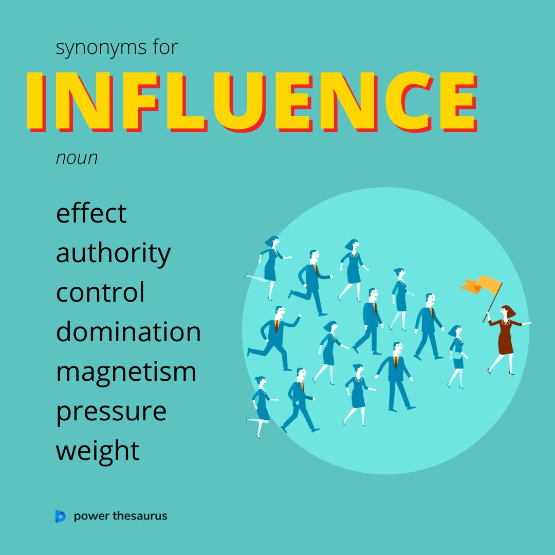 what is the synonym of influence