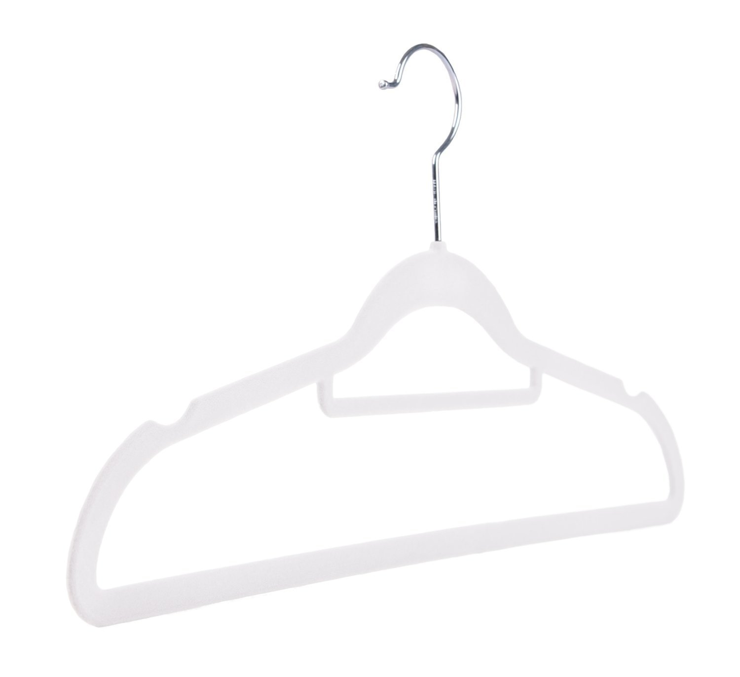 white velvet hangers