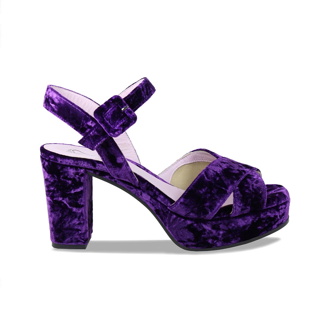 wide fit purple heels