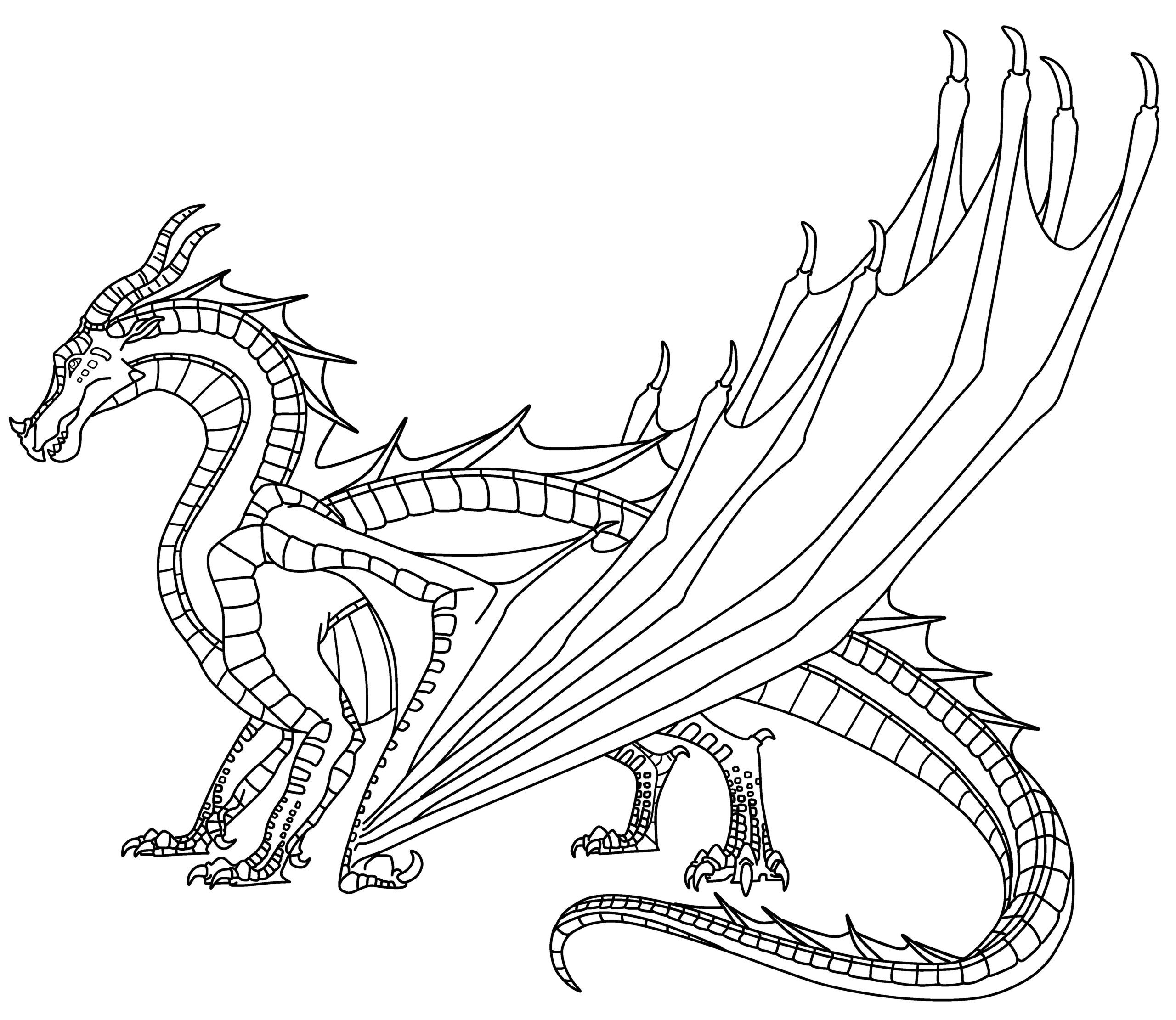 wings of fire colouring pages