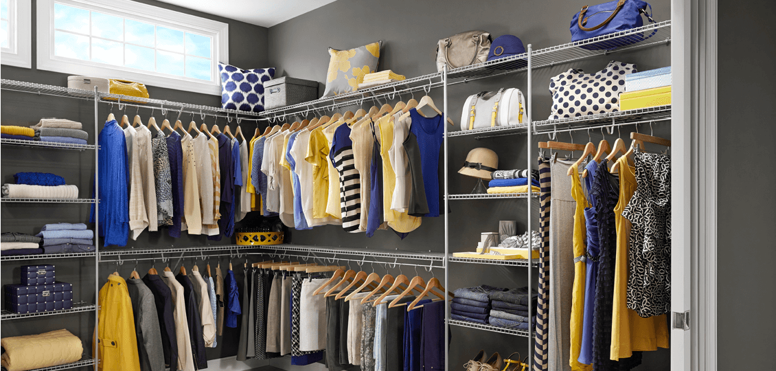 wire rack closet shelving