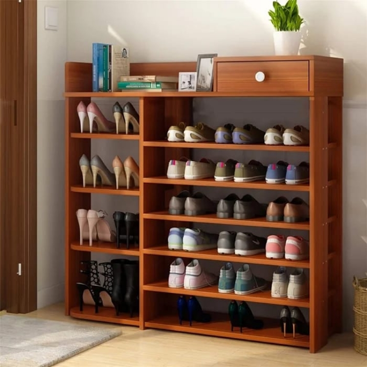 wood shoe rack