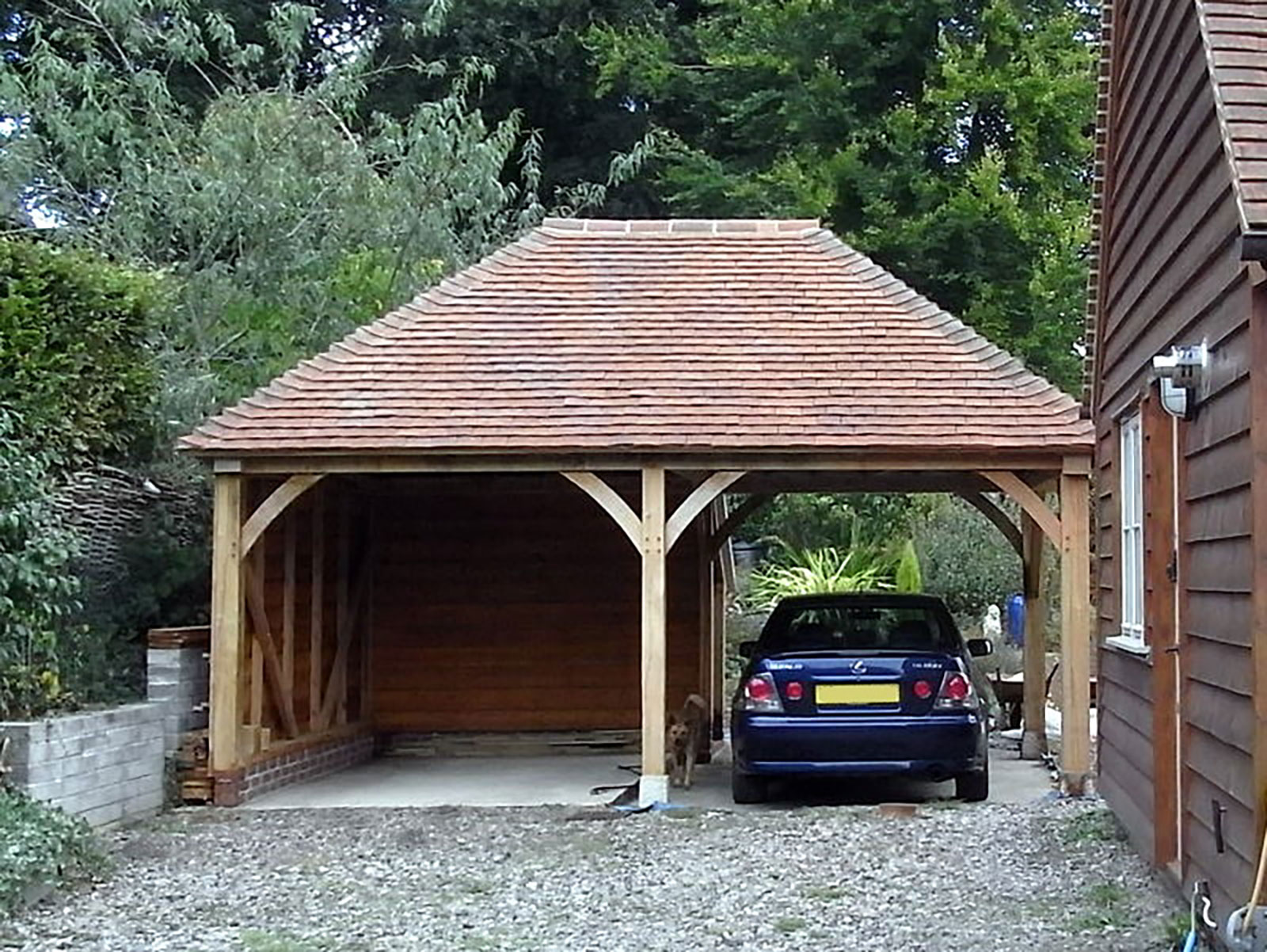 wooden carports