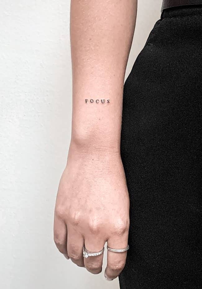 word tattoos