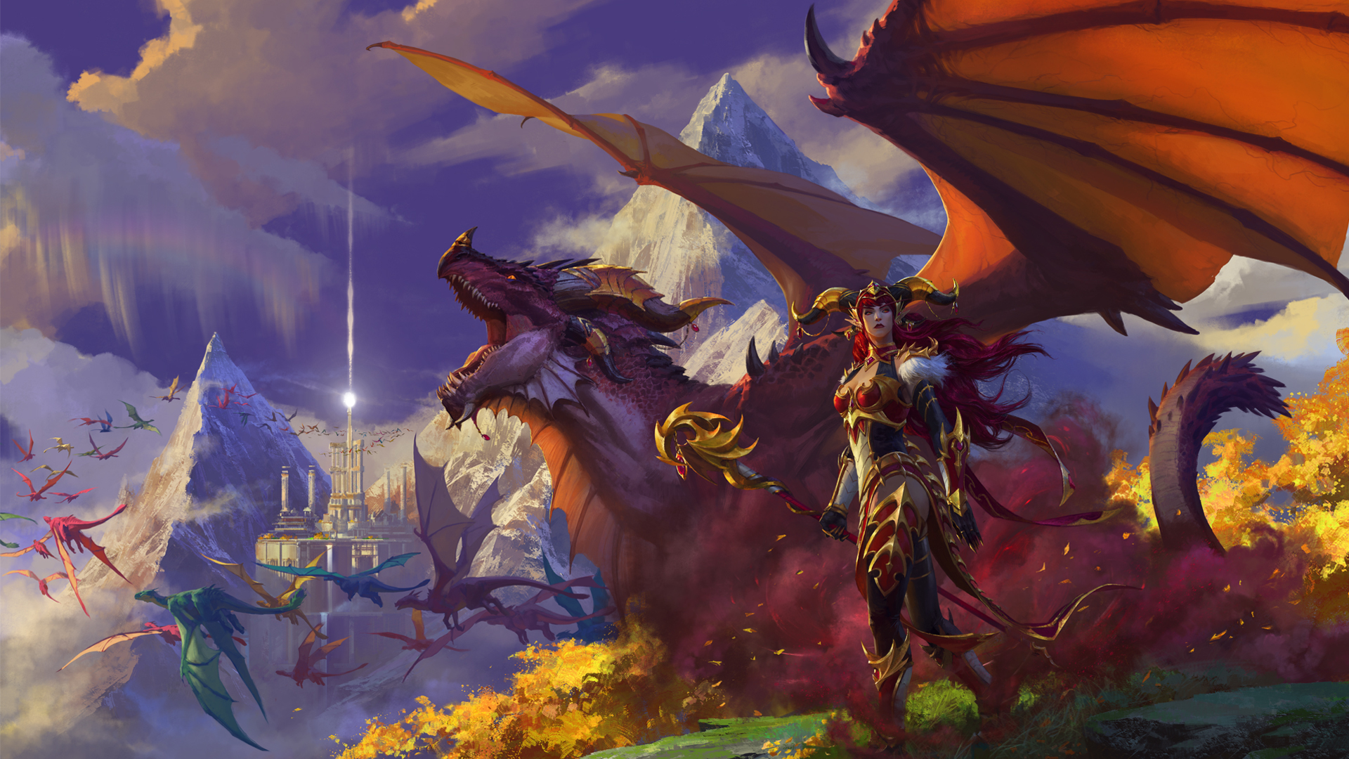 wow dragonflight wallpaper