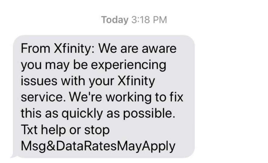 xfinity outage