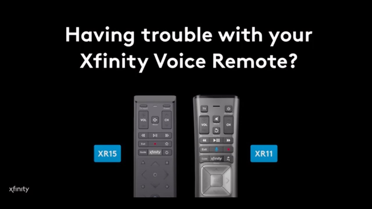 xfinity remote problems