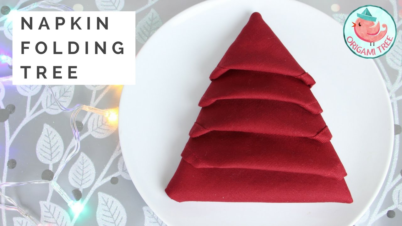 xmas paper napkin folding