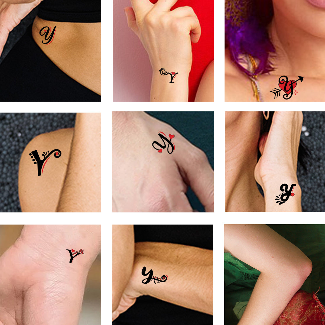 y letter tattoo designs