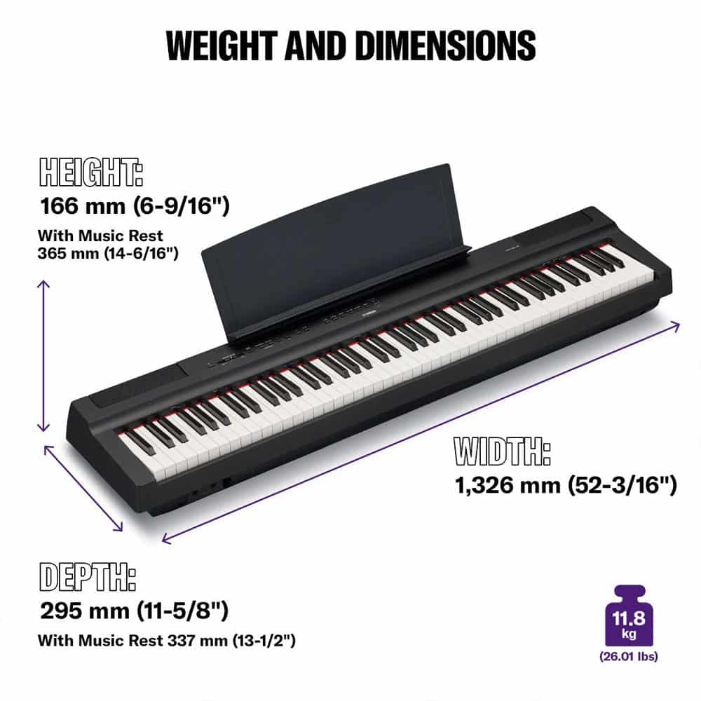 yamaha p125 digital piano