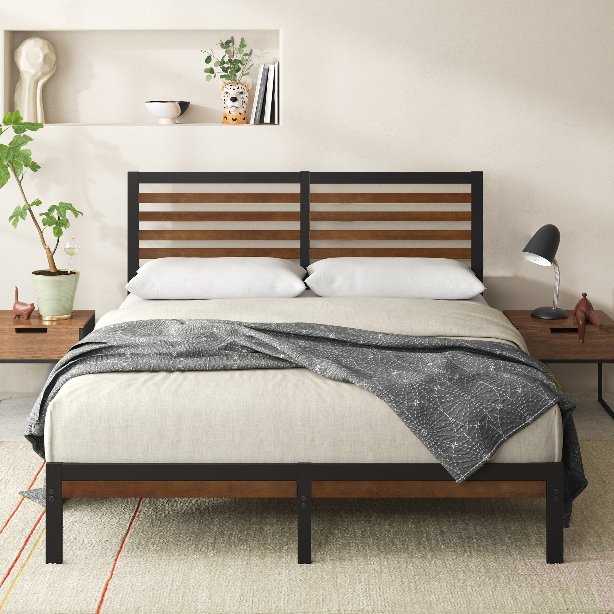 zinus queen bed frame